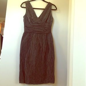 Cocktail dress in charcoal shimmer